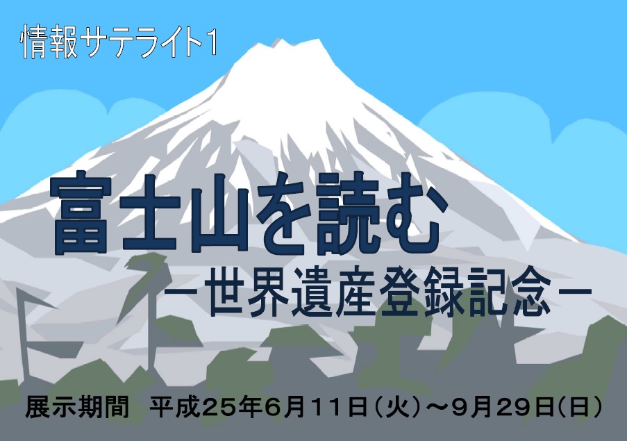 展示看板「富士山を読む」