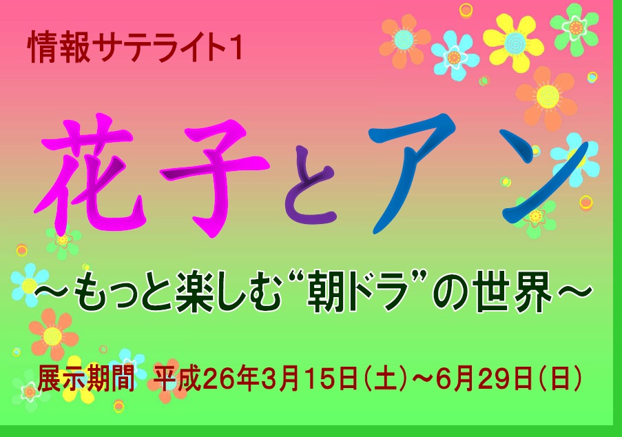 資料展示「花子とアン」看板