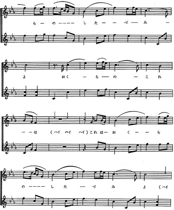 奈良田麦搗き唄