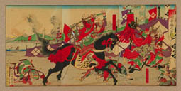 川中島合戦の錦絵