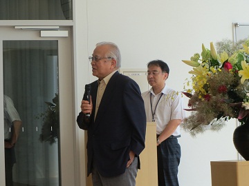 阿刀田館長も講師紹介で登壇しました